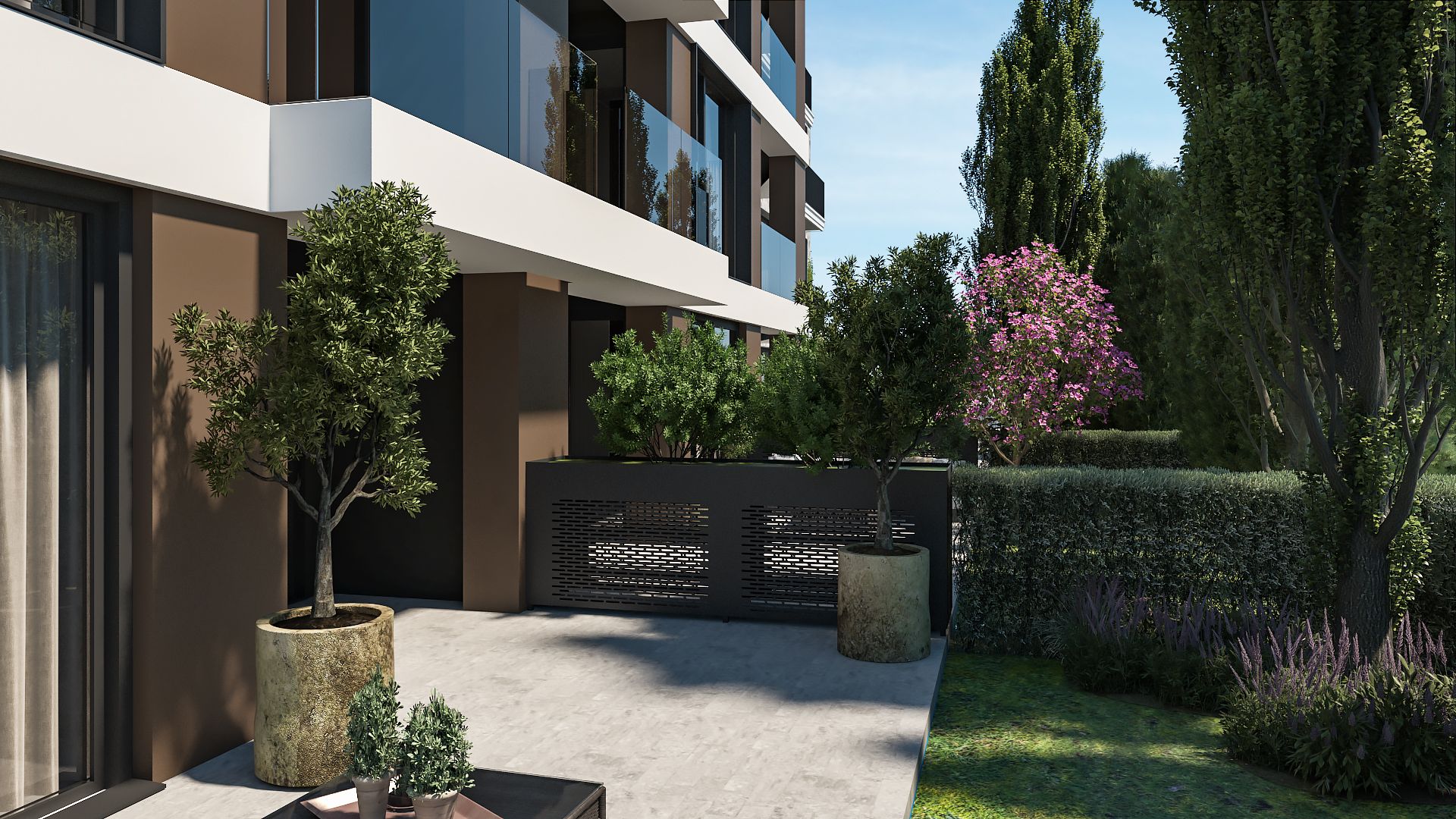 amforaproperty.com/EKSKLUZIVNO! Nov, luksuzan i potpuno opremljen dvosoban stan 115.84m² u prestižnom stambenom kompleksu – Budva